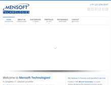 Tablet Screenshot of mensoft.net